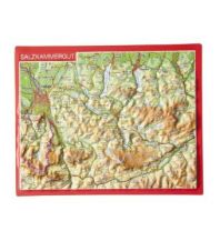 Raised Relief Maps 3D Reliefpostkarte Salzkammergut georelief GbR