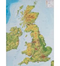 Raised Relief Maps Georelief 3D Reliefkarte - United Kingdom 1:1.400.000 ohne Rahmen georelief GbR