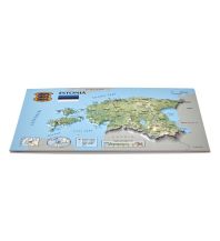 Geography 3D Relief-Postkarte - Estonia Estland Jana Seta