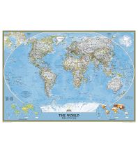 Poster and Wall Maps World Politcal classic laminated Mural 1:15.267.000 National Geographic Society Maps
