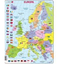 Children's Books and Games Europa politisch mit Flaggen klein Larsen S.A.
