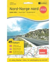 Road Maps Scandinavia Nordeca Straßenkarte 2179, Nord-Norge nord/Nordnorwegen Nord 1:500.000 Nordeca