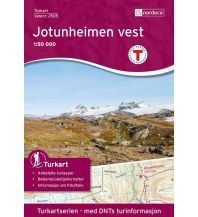 Wanderkarten Skandinavien Turkart 2505, Jotunheimen Vest/West 1:50.000 Nordeca