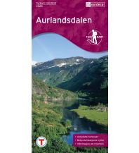 Wanderkarten Skandinavien Turkart 2565, Aurlandsdalen 1:50.000 Nordeca