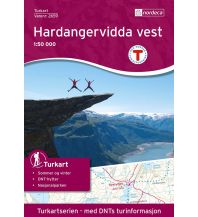 Hiking Maps Scandinavia Hardangervidda Vest 1:50.000 Nordeca