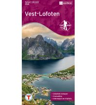 Hiking Maps Scandinavia Turkart 2745, Vest-Lofoten 1:50.000 Nordeca