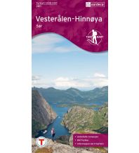 Wanderkarten Skandinavien Turkart 2811 Norwegen - Vesteralen Hinnöya Sör/Süd 1:100.000 Nordeca