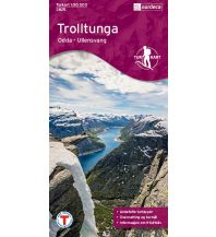 Hiking Maps Scandinavia Turkart 2825, Trolltunga 1:50.000 Nordeca