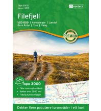 Hiking Maps Scandinavia Nordeca Topo3000 3013, Filefjell 1:50.000 Nordeca