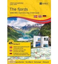 Road Maps Nordeca Straßenkarte Norwegen 6024 - The Fjords - Fjorde 1:250.000 Nordeca