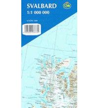 Road Maps Scandinavia Norsk Polarinstitut Landkarte Svalbard (Spitzbergen) 1:1.000.000 Norsk Polarinstitut