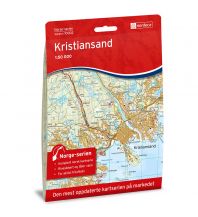 Hiking Maps Scandinavia Norge-serien-Karte 10002, Kristiansand 1:50.000 Nordeca