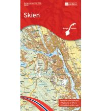 Hiking Maps Scandinavia Norge-serien 10019 Norwegen - Skien 1:50.000 Nordeca