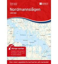 Wanderkarten Skandinavien Norge-serien-Karte 10031, Nordmannslågen 1:50.000 Nordeca