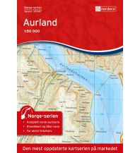 Wanderkarten Skandinavien Norge-serien-Karte 10047, Aurland 1:50.000 Nordeca
