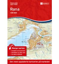 Wanderkarten Skandinavien Norge-serien-Karte 10120, Rana 1:50.000 Nordeca
