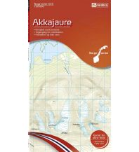 Hiking Maps Sweden Norge-serien-Karte 10131, Akkajaure 1:50.000 Nordeca