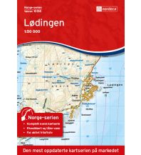 Wanderkarten Skandinavien Norge-serien-Karte 10138, Lødingen 1:50.000 Nordeca
