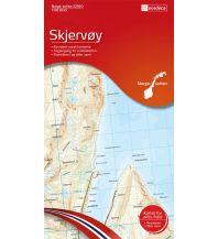 Wanderkarten Skandinavien Norge-serien-Karte 10160, Skjervøy 1:50.000 Nordeca