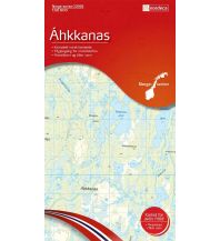 Hiking Maps Scandinavia Norge-serien-Karte 10166, Ahkkans 1:50.000 Nordeca