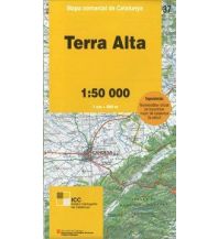 Wanderkarten Spanien Mapa comarcal de Catalunya 37, Terra Alta 1:50.000 Institut Cartogràfic i Geològic de Catalunya