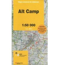 Hiking Maps Spain Mapa comarcal de Catalunya 01, Alt Camp 1:50.000 Institut Cartogràfic i Geològic de Catalunya