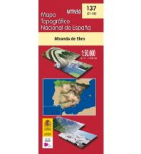 Hiking Maps Spain CNIG-Karte MTN50 137, Miranda de Ebro 1:50.000 CNIG