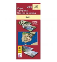 Hiking Maps Spain CNIG-Karte MTN50 - 151, Ribeira 1:50.000 CNIG