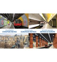 24 Postcards European Metros Sorte CZ