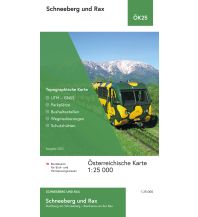 Hiking Maps Styria BEV-Karte Schneeberg und Rax 1:25.000 BEV – Bundesamt für Eich- und Vermessungswesen