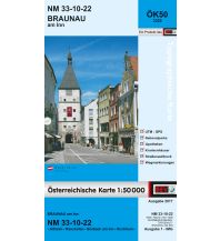 Hiking Maps Upper Austria BEV-Karte 3322, Braunau 1:50.000 BEV – Bundesamt für Eich- und Vermessungswesen