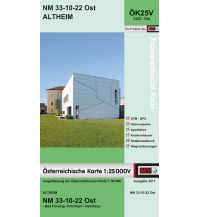 Hiking Maps Upper Austria BEV-Karte 3322-Ost, Altheim 1:25.000 BEV – Bundesamt für Eich- und Vermessungswesen