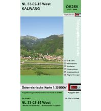 Wanderkarten Steiermark BEV-Karte 4215-West, Kalwang 1:25.000 BEV – Bundesamt für Eich- und Vermessungswesen
