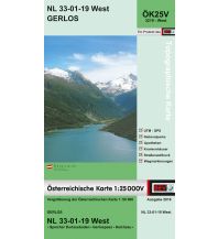 Wanderkarten Tirol BEV-Karte 3219-West, Gerlos 1:25.000 BEV – Bundesamt für Eich- und Vermessungswesen