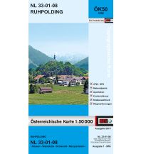 Wanderkarten Österreich BEV-Karte 3208, Ruhpolding 1:50.000 BEV – Bundesamt für Eich- und Vermessungswesen