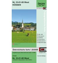 Wanderkarten Tirol BEV-Karte 3208-West, Kössen 1:25.000 BEV – Bundesamt für Eich- und Vermessungswesen