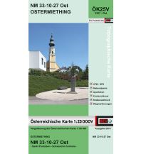 Wanderkarten Salzburg BEV-Karte 3327-Ost, Ostermiething 1:25.000 BEV – Bundesamt für Eich- und Vermessungswesen