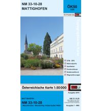 Hiking Maps Upper Austria BEV-Karte 3328, Mattighofen 1:50.000 BEV – Bundesamt für Eich- und Vermessungswesen