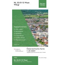Wanderkarten Tirol BEV-Karte 3213-West, Wörgl 1:25.000 BEV – Bundesamt für Eich- und Vermessungswesen