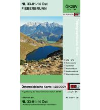 Wanderkarten Tirol BEV-Karte 3214-Ost, Fieberbrunn 1:25.000 BEV – Bundesamt für Eich- und Vermessungswesen