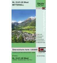 Wanderkarten Tirol BEV-Karte 3220-West, Mittersill 1:25.000 BEV – Bundesamt für Eich- und Vermessungswesen