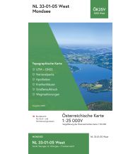 Wanderkarten Salzkammergut BEV-Karte 3205-West, Mondsee 1:25.000 BEV – Bundesamt für Eich- und Vermessungswesen