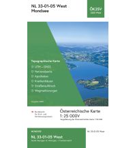 Hiking Maps Salzkammergut BEV-Karte 3205-West, Mondsee 1:25.000 BEV – Bundesamt für Eich- und Vermessungswesen