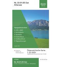 Wanderkarten Salzkammergut BEV-Karte 3205-Ost, Attersee 1:25.000 BEV – Bundesamt für Eich- und Vermessungswesen