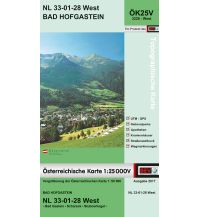 Hiking Maps Salzburg BEV-Karte 3228-West, Bad Hofgastein 1:25.000 BEV – Bundesamt für Eich- und Vermessungswesen