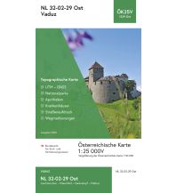 Hiking Maps Vorarlberg BEV-Karte 1229-Ost, Vaduz 1:25.000 BEV – Bundesamt für Eich- und Vermessungswesen