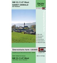Hiking Maps Upper Austria BEV-Karte 4307-West, Sankt Oswald bei Haslach 1:25.000 BEV – Bundesamt für Eich- und Vermessungswesen