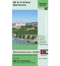 Wanderkarten Niederösterreich BEV-Karte 5328-West, Bratislava/Preßburg 1:25.000 BEV – Bundesamt für Eich- und Vermessungswesen