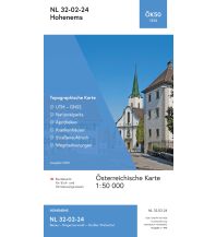 Wanderkarten Vorarlberg BEV-Karte 1224, Hohenems 1:50.000 BEV – Bundesamt für Eich- und Vermessungswesen