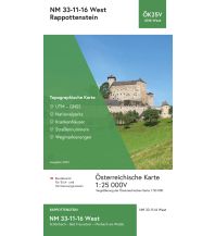 Wanderkarten Niederösterreich BEV-Karte 4316-West, Rappottenstein 1:25.000 BEV – Bundesamt für Eich- und Vermessungswesen
